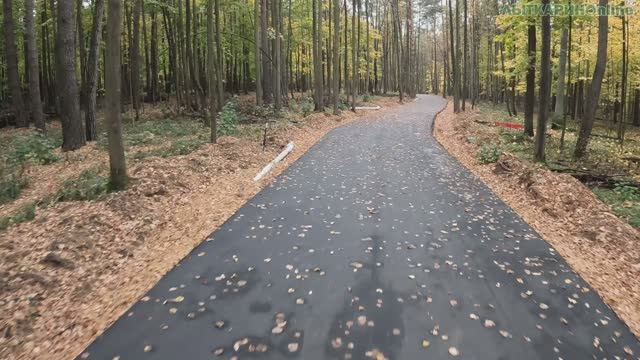 Обзор лыжероллерной трассы на Волкуше (Лыткарино) 5 октября 2024 смотреть онлайн