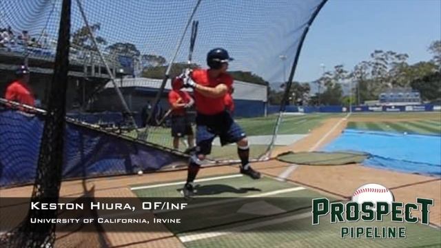 Keston Hiura, OF/Inf, UC Irvine, Swing Mechanics at 200 FPS смотреть онлайн