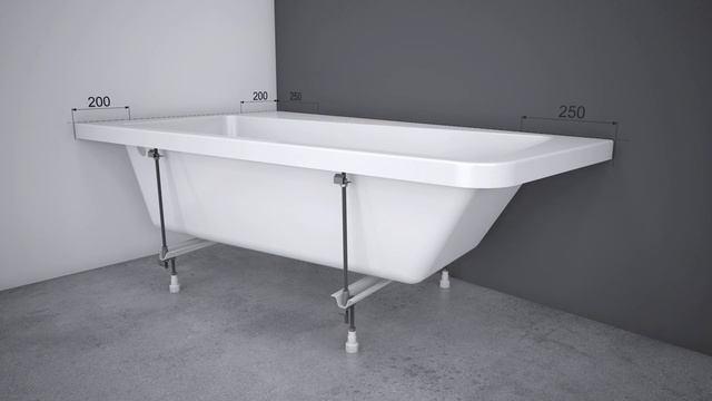 Инструкция по установке акриловой асимметричной ванны 10° смотреть онлайн