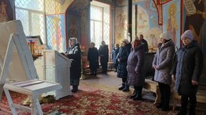 Божественная Литургия в храме Вознесения Господня село Охотино - матушка Валентина Корниенко