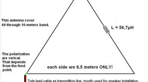 Delta Loop Antenna 40 through 10 meters bands