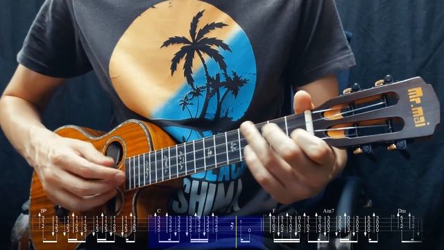 Daniel Powter – Free Loop. Ukulele Fingerstyle Cover. Tabs смотреть онлайн