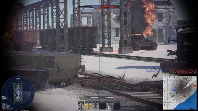 War Thunder - интересный, реалистичный бой (№4) на M4A2 (76) W, M4A3E2 (Jambo), M6A1. смотреть онлайн