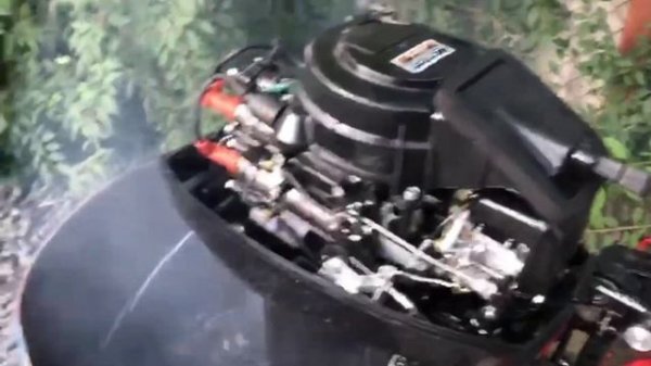 лодочный мотор ХАНКАЙ 9.9(15)  настройка перед обкаткой