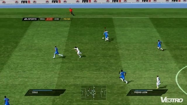 FIFA 11 for PC: Real Madrid vs Chelsea Gameplay - Second Half (HD 720p) смотреть онлайн