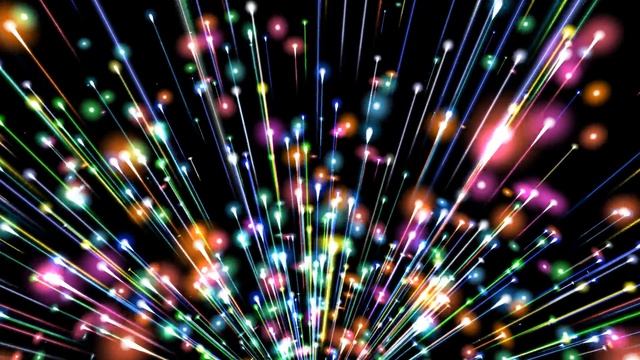 4K Motion Background - Colorful Comet Spring