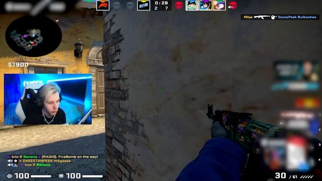 ПОПАЛСЯ ПРОТИВ M0NESY И B1T НА FACEIT В CS:GO