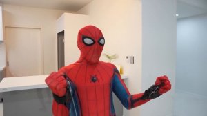 Spider Man Popping Balloons In Mansion Compilation! (spider-man in real life)