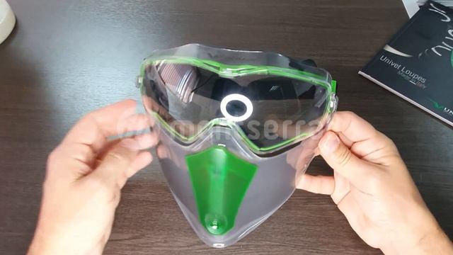 Óculos de Proteção Univet 6x3 com Máscara de Proteção Facial смотреть онлайн