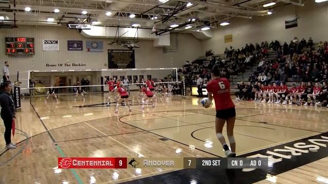 Volleyball: Centennial @ Andover 10-25-2023 *7AAAA Quarterfinal* | Andover High School | QCTV