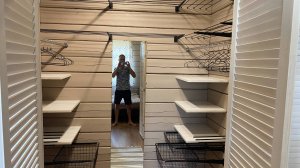 Потрясающее строительство гардеробной комнаты по цене шкафа от А до Я. Открытые гардеробные системы