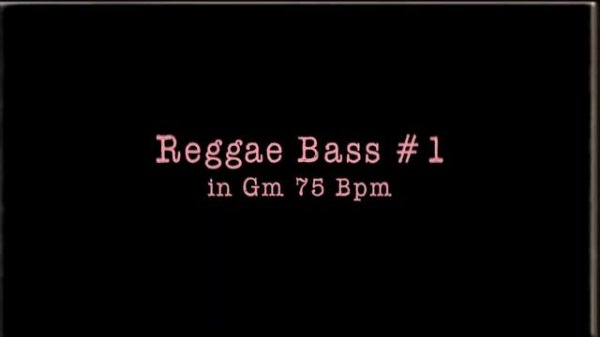 Reggae Bass Loops in Gm - 75 bpm