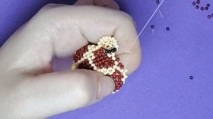 Жираф. Голова КОРЗИНКИ. МК. Туториал. Амигуруми из бисера. Жираф из бисера. МК из бисера.