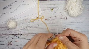 💛 Очень красивый джемпер спицами для девочки/мальчика способом интарсия. Часть 2.