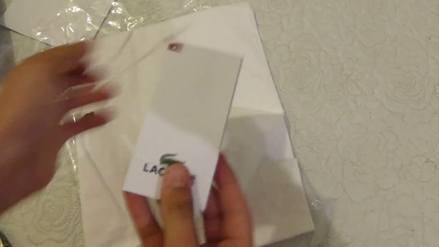 Lacoste Tshirt White Original - Unboxing [Full HD] смотреть онлайн