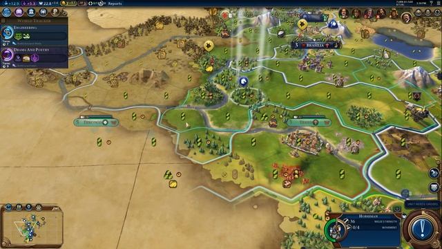 Civilization VI - Let's Play as America #3 (Deity) смотреть онлайн