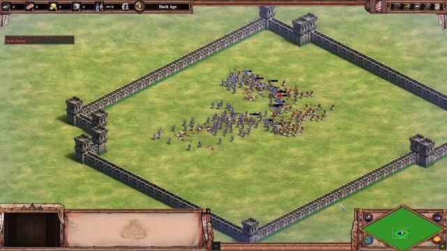 x100 Champions vs x100 Halberdier | EPIC BATTLE | AGE OF EMPIRES 2 DEFINITE EDITION смотреть онлайн