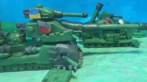 Погибель Великого Монстра К-5. К-5 VS Овин, Т-116, КВ-14 и Морти. Мультики про танки из пластилина.