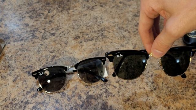 Ray Ban RB3716 Clubmaster Metal (Black On Silver) Unboxing And Comparison