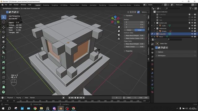23. Modeling the shape 2. GHIBLI STYLE 3D MODELING with Blender смотреть онлайн