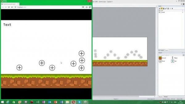 Construct 2 Урок #2. Делаем игру интерактивней, подбирающиеся предметы