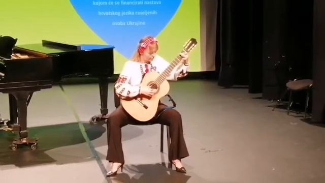 Ferenc Bernath "Ukrainian ballad", plays Viktoriia Kulykovska смотреть онлайн