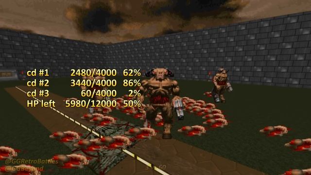 Cyberdemon vs 20 Arch-viles - Monster Infighting - Doom II Retro Battles смотреть онлайн