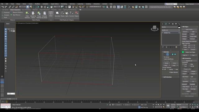 3DSMax 2020 tutorial for beginners #1 : How to insert Edge Loops ( 2 methods ) смотреть онлайн