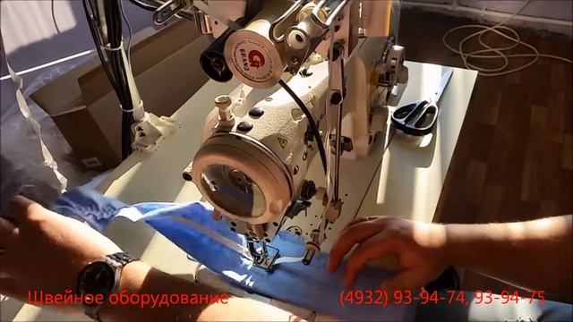 Промышленная швейная машина типа Зиг Заг Juki LZ2284ATO с электронным податчиком эластичной тесьмы смотреть онлайн