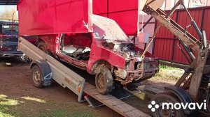 Работа для минипогрузчика. Разгрузка прицепа.