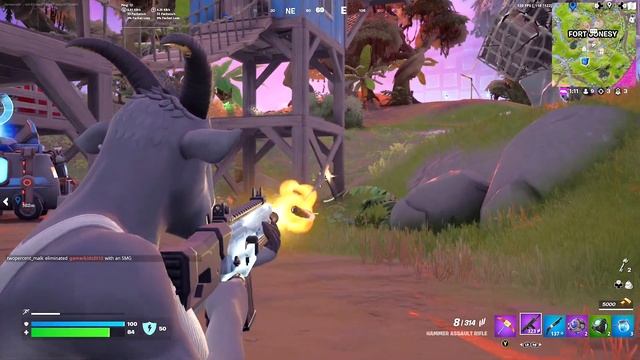 A GOAT SKIN+PICK SQUEAK PICKAXE FORTNITE GAMEPLAY!! IS THIS SKIN GOATED?? #EpicPartner