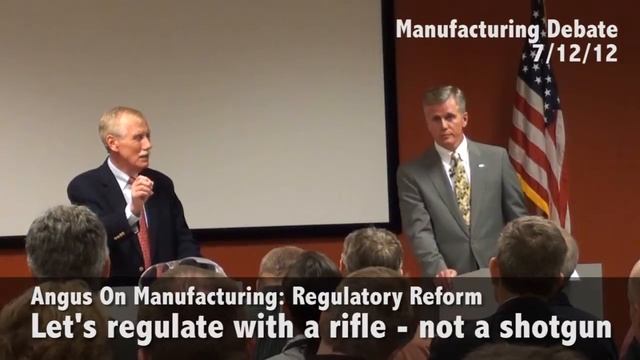 Angus King for US Senate - Manufacturing Debate: Regulations смотреть онлайн
