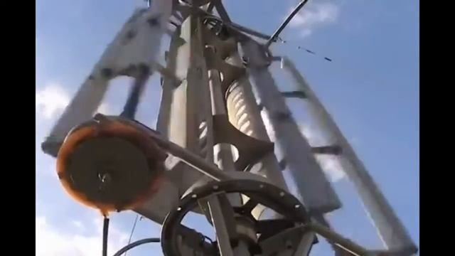 Вертикальная турбина ветровой электростанции/Vertical turbine wind power station смотреть онлайн