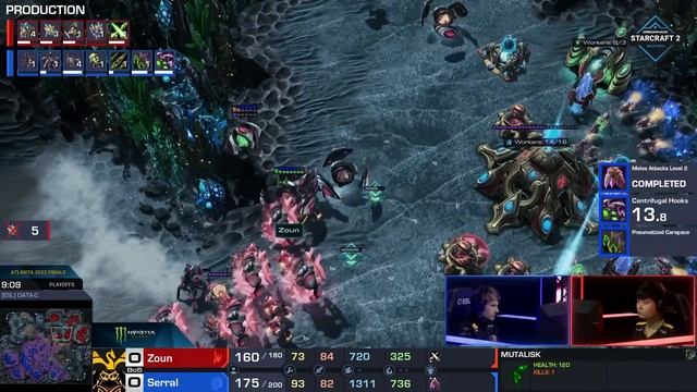 Zoun's Juicy Disruptor shots vs Serral смотреть онлайн
