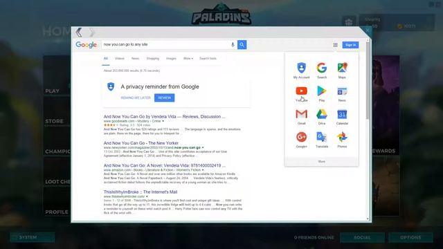 Using the web browser inside Paladins game смотреть онлайн