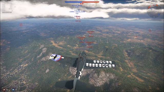 WarThunder F6F Hellcat смотреть онлайн