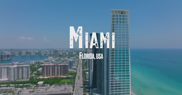 [4K] MIAMI 2024 🇺🇸 1 Hour Drone Aerial Relaxation Film ｜ Florida FL USA United States GTA VI 6 (1) смотреть онлайн