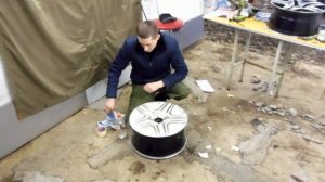 5.Восстановление лака на литых дисках Мерседеса W163 ML