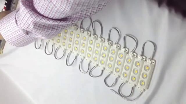 LED Modules 3leds 5050 injection LED module warm white 3000K high bright DC12V 0 72W смотреть онлайн