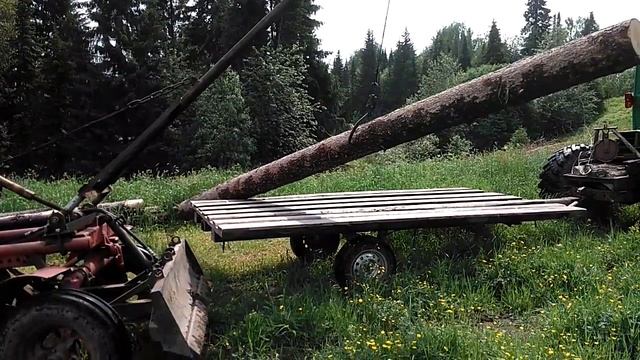 Погрузчик с захватом на Т-16 смотреть онлайн