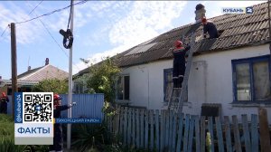 Последствия атаки БПЛА устранили в 126 домах в Тихорецком районе