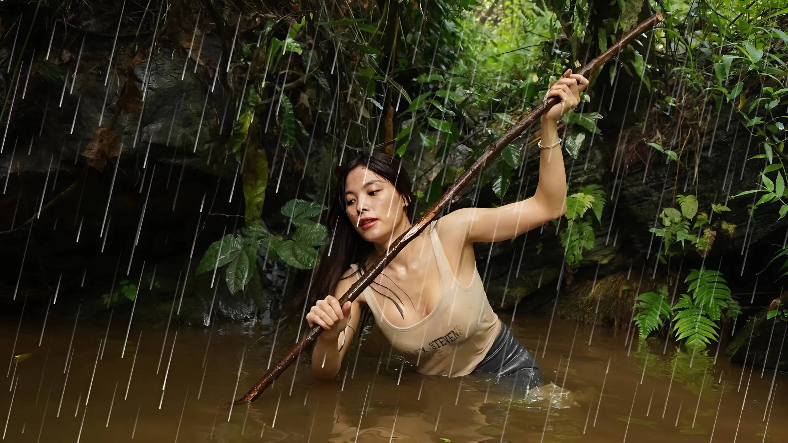 Красивая ДЕВУШКА 55 дней В ЛЕСУ | ОДИНОЧНЫЙ КЕМПИНГ В ТРОПИЧЕСКОМ ЛЕСУ | АСМР звуки природы смотреть онлайн