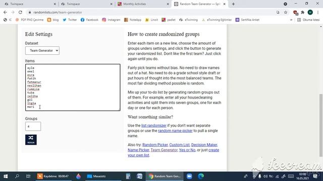 Random Team Generator - Karma Takım Oluşturma смотреть онлайн