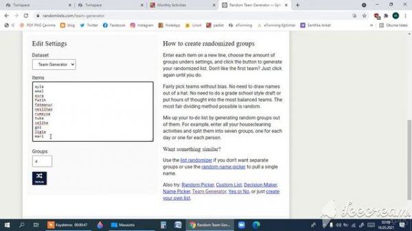 Random Team Generator - Karma Takım Oluşturma