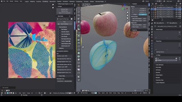 How to bake textures in Blender from one UV-map to another смотреть онлайн