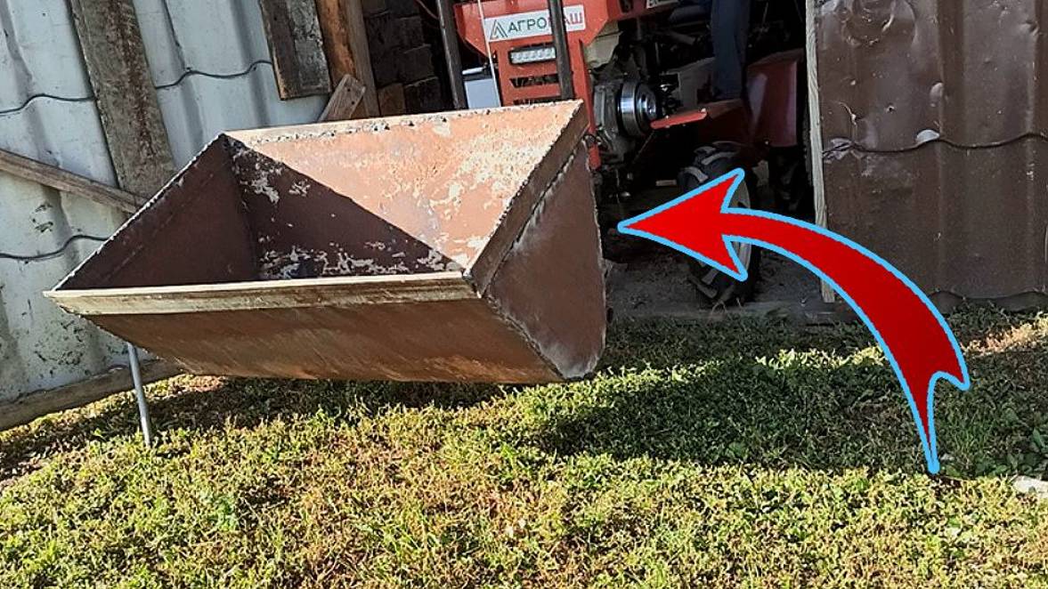 Из минитрактора сделал погрузчик которому не нужна гидравлика. Аналогов нет, стоимость копейки смотреть онлайн