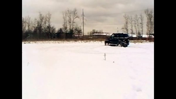 УАЗ Патриот тестируем на снежном поле  UAZ Patriot snow test