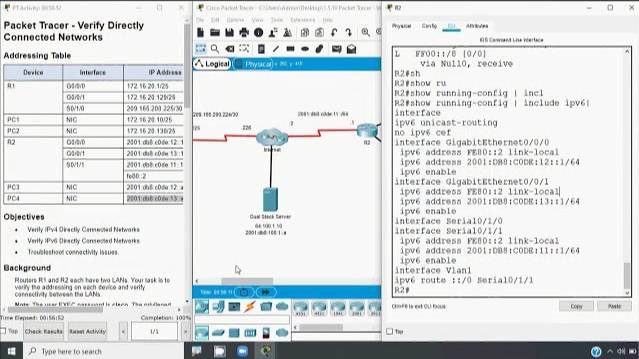 1.5.10 Packet Tracer - Verify Directly Connected Networks смотреть онлайн