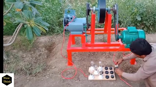 Free Energy Generator With 2 HP Electric Motor 7 KV Alternator Flywheel Free Electricity System смотреть онлайн