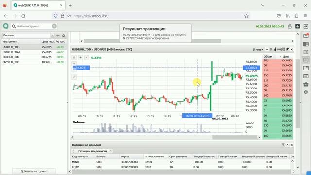 Инструкция по работе с аккаунтом webQUIK смотреть онлайн